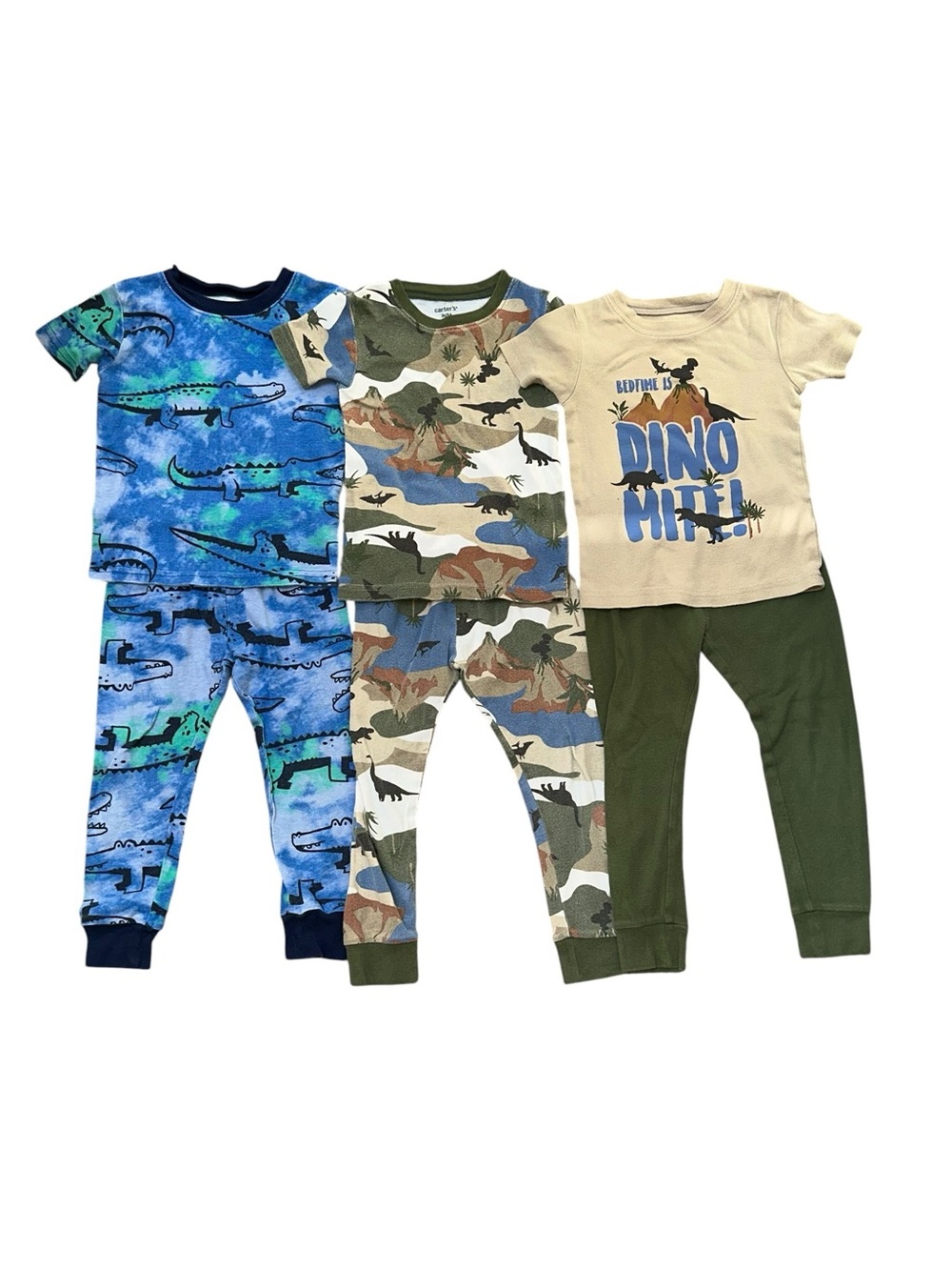 Carters toddler boy pajama lot. Size 3T